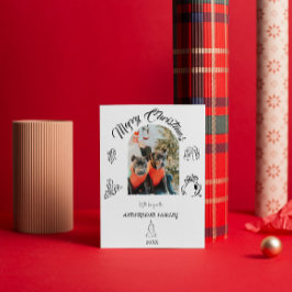 Festividades Cartão de Natal Plano Caprichoso Desenhado à Mão