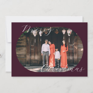 Festividades Cartão de Natal Plum Merry