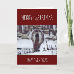Festividades Cartão de Natal "Pony Tail"