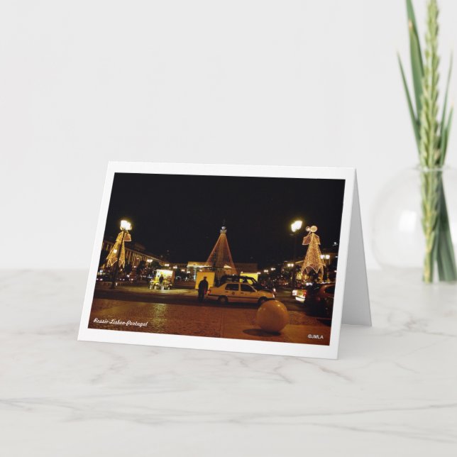 Festividades Cartão de Natal - Português (Frente)