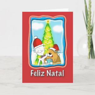 Festividades cartão de natal português