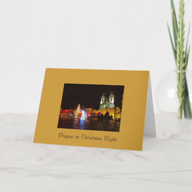 Festividades Cartão de Natal Praga (Frente)