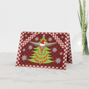 Festividades Cartão de Natal Pterodactyl Dino