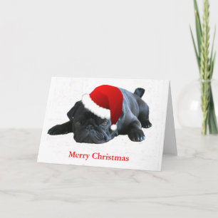 Festividades Cartão de Natal Pug