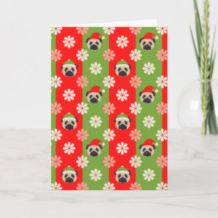 Festividades Cartão de Natal Pugmas feliz