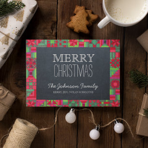 Festividades Cartão de Natal Quilboard de Natal