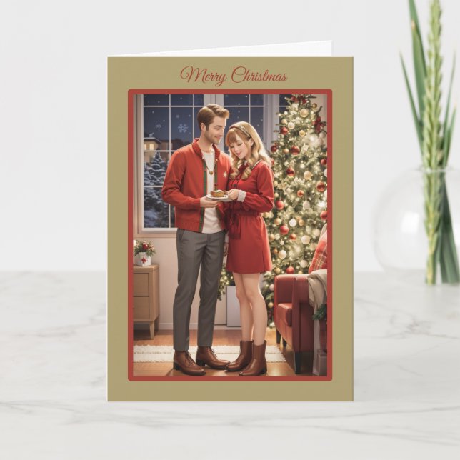 Festividades Cartão de Natal recém-entregue (Frente)