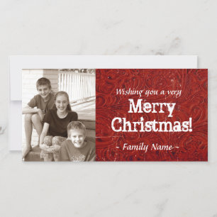 Festividades Cartão de Natal Red Tool Leather