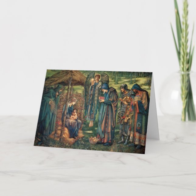 Festividades Cartão de Natal religioso (Frente)