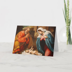 Festividades Cartão de Natal religioso