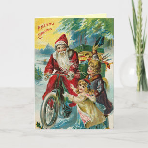 Festividades Cartão de Natal retro