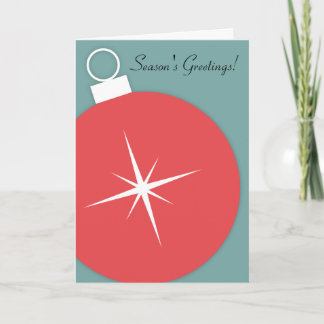 Festividades Cartão de Natal Retroativo - Ornamento de Starburs