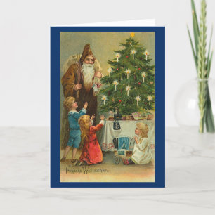 Festividades Cartão de Natal Retroativo Vitoriano Vitoriano