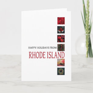 Festividades Cartão de Natal Rhode Island, específico do Estado