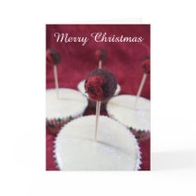 Cartão de Natal Robin Cupcakes