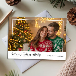 Festividades Cartão de Natal romântico Vibrações Alegres