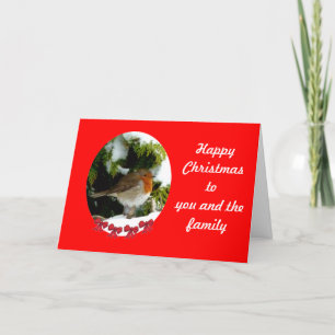 Festividades Cartão de Natal Round Robin - personalizar