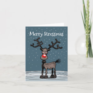 Festividades Cartão de Natal Rudolphs