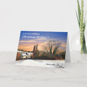 Festividades Cartão de Natal rústico de Chilterns