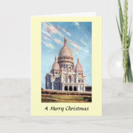Festividades Cartão de Natal - Sacré-Coeur, Paris