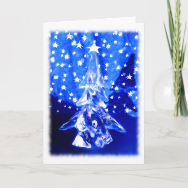 Festividades Cartão de Natal Sagrado (Frente)