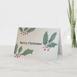 Festividades Cartão de Natal Santa e de Ivy