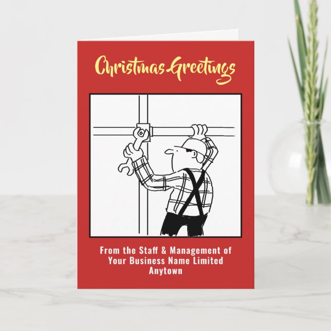 Festividades Cartão de Natal Scaffolder ou Scaffole (Frente)