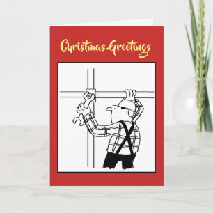 Festividades Cartão de Natal Scaffolder ou Scaffole