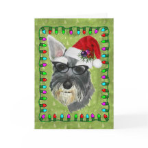 Cartão de Natal (Schnauzer)