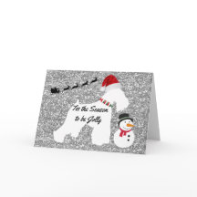 Cartão de Natal (Schnauzer)