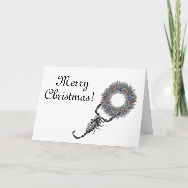 Festividades Cartão de Natal Scorpio (Frente)