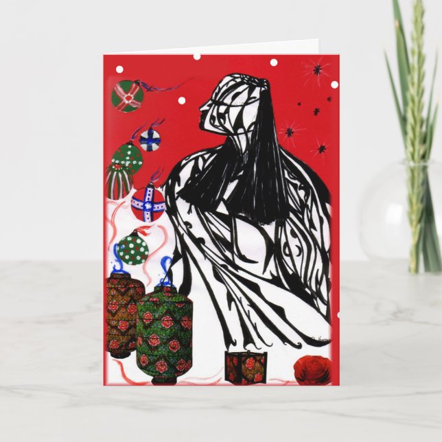 Festividades Cartão de Natal Shaman (Frente)