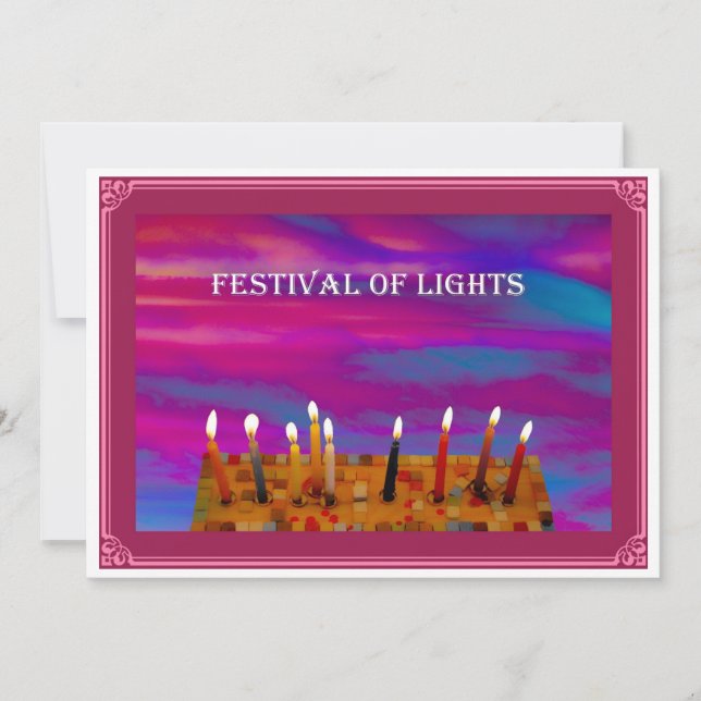 Festividades Cartão de Natal Simples (Frente)