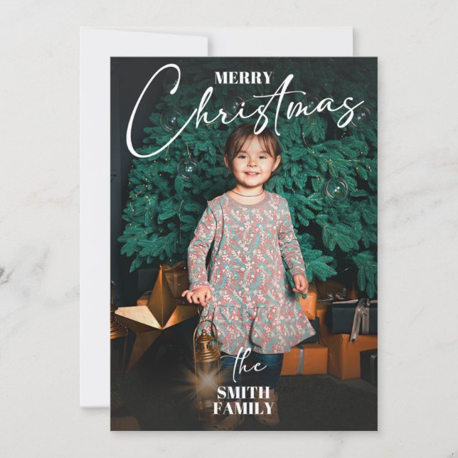 Festividades Cartão de Natal Simples (Frente)