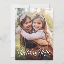 Festividades Cartão de Natal simples com foto de Esperança nas 