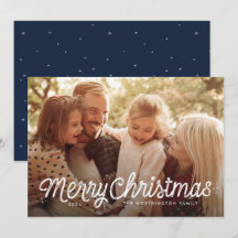 Cartão de Natal simples e doce com foto