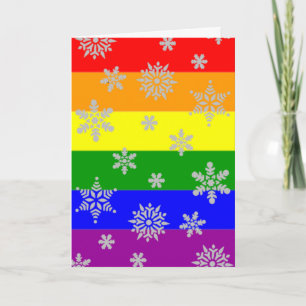 Festividades Cartão de Natal simples e elegante para Gay
