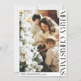 Festividades Cartão de Natal Simples e Minimalista