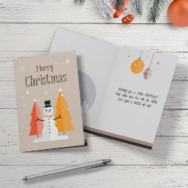 Festividades Cartão de Natal simples e moderno.