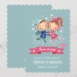 Festividades Cartão de Natal Simples, Personalizado Para Crianç