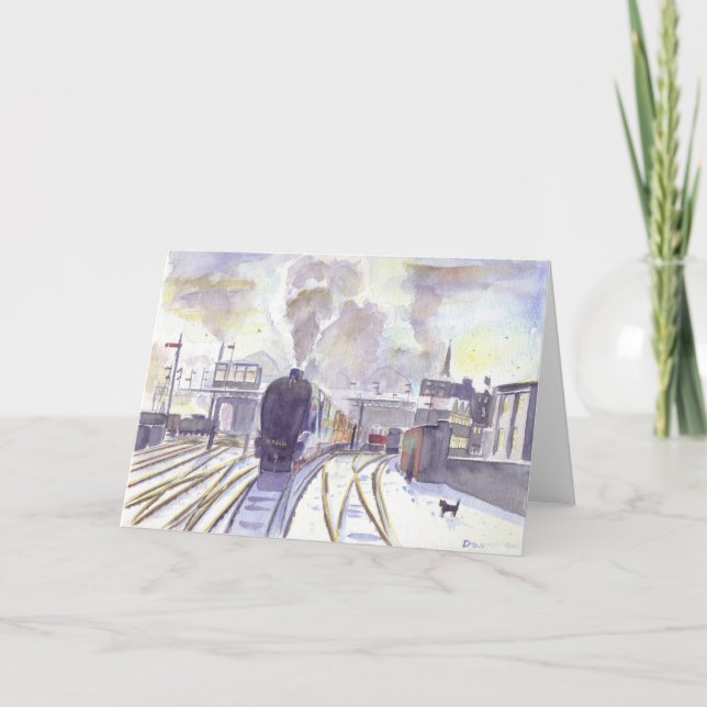 Festividades Cartão de Natal Sir Nigel Gresley (Frente)