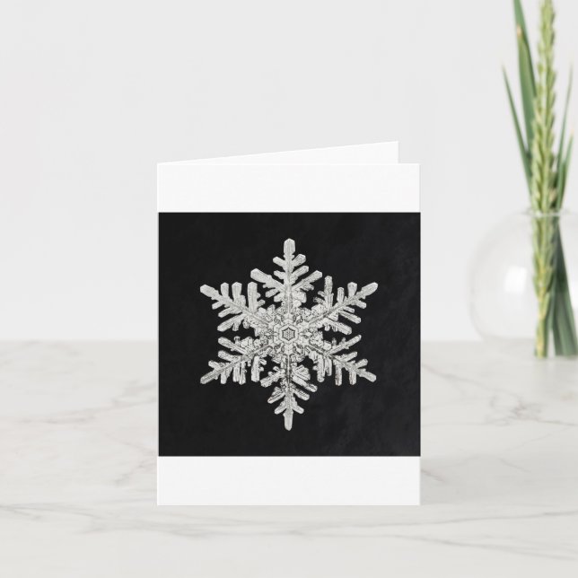 Festividades Cartão de Natal Snowflake 3 (Frente)