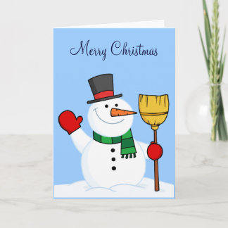Festividades Cartão de Natal Snowman