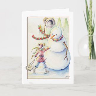 Festividades Cartão de Natal Snowman