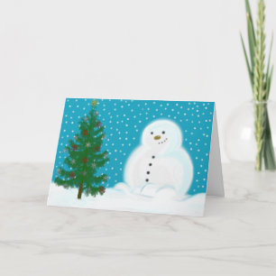 Festividades Cartão de Natal Snowman