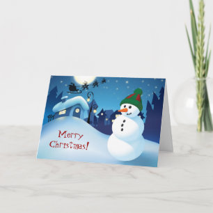 Festividades Cartão de Natal Snowman