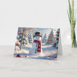 Festividades Cartão de Natal Snowman