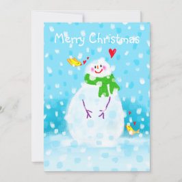 Festividades Cartão de Natal Snowman