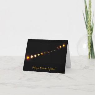 Festividades Cartão de Natal Solar Eclipse excelente Americano