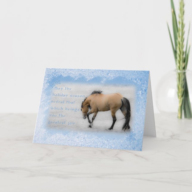 Festividades Cartão de Natal Sorraia Mustang Don Juan - 5x7 (Frente)